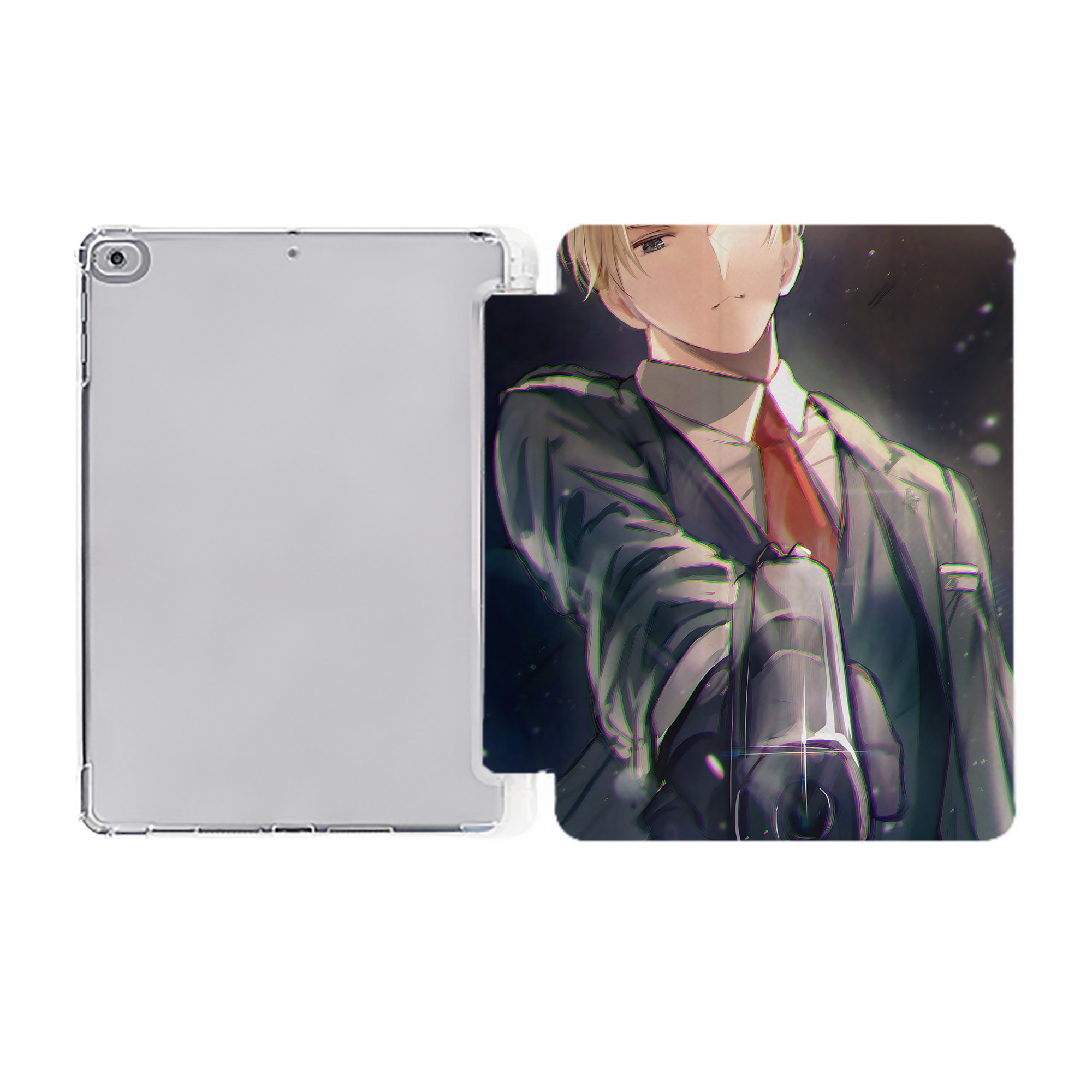 （画像用） SPY×FAMILY间谍家家酒 IPad ケース ペン収納付き 三つ折りスタンド PUレザー×シリコン 対応機種9.5/10.5/10.9インチ